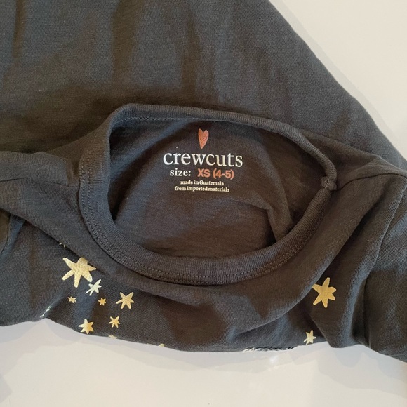 Crewcuts 4-5T Sequin Moon and Stars Long Sleeve Tee - Picture 3 of 4